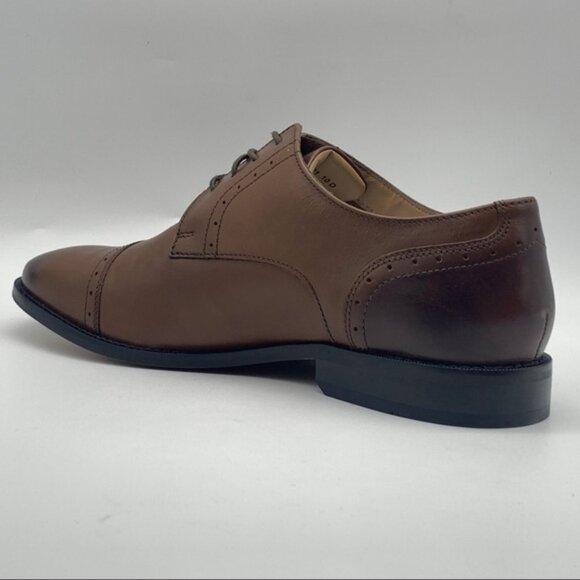 SOLD FBM Florsheim Saluzzo Cognac Cap Toe Oxford  Men's Shoes - Picture 5 of 12